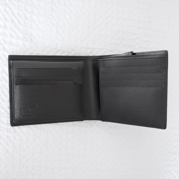 MONT BLANC Westside Black 12cc Bifold Wallet NEW - Picture 4 of 14
